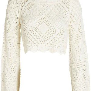 ShopStyle Ronny Kobo Gallia Crochet Knit Terry To